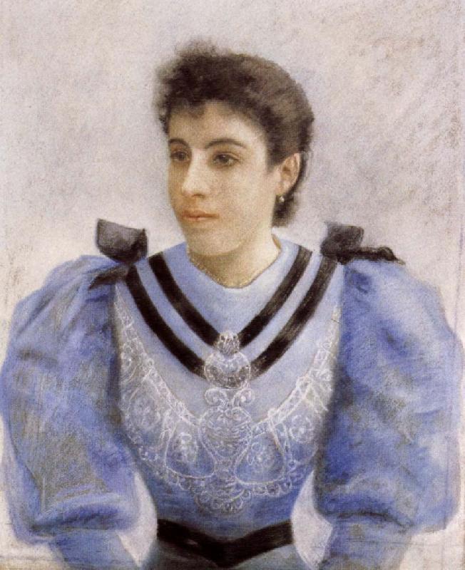 Federico zandomeneghi Portrait of a Girl oil painting image